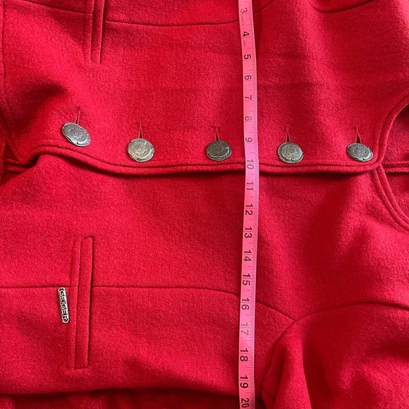 Geiger Collections Red Blazer vintage 100% wool made in Australia vintage - Picture 8 of 8